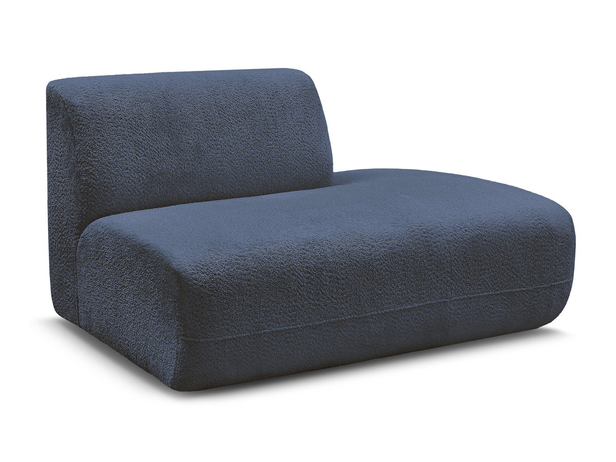 Bobochic Anda Sofamodul 2-Sitzer Chenille Dunkelblau Ecke rechts
