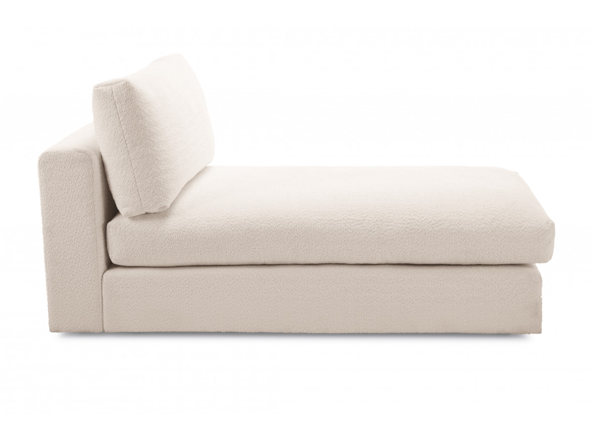 Bobochic Paris Méridienne-Modul Bouclé-Stoff Beige