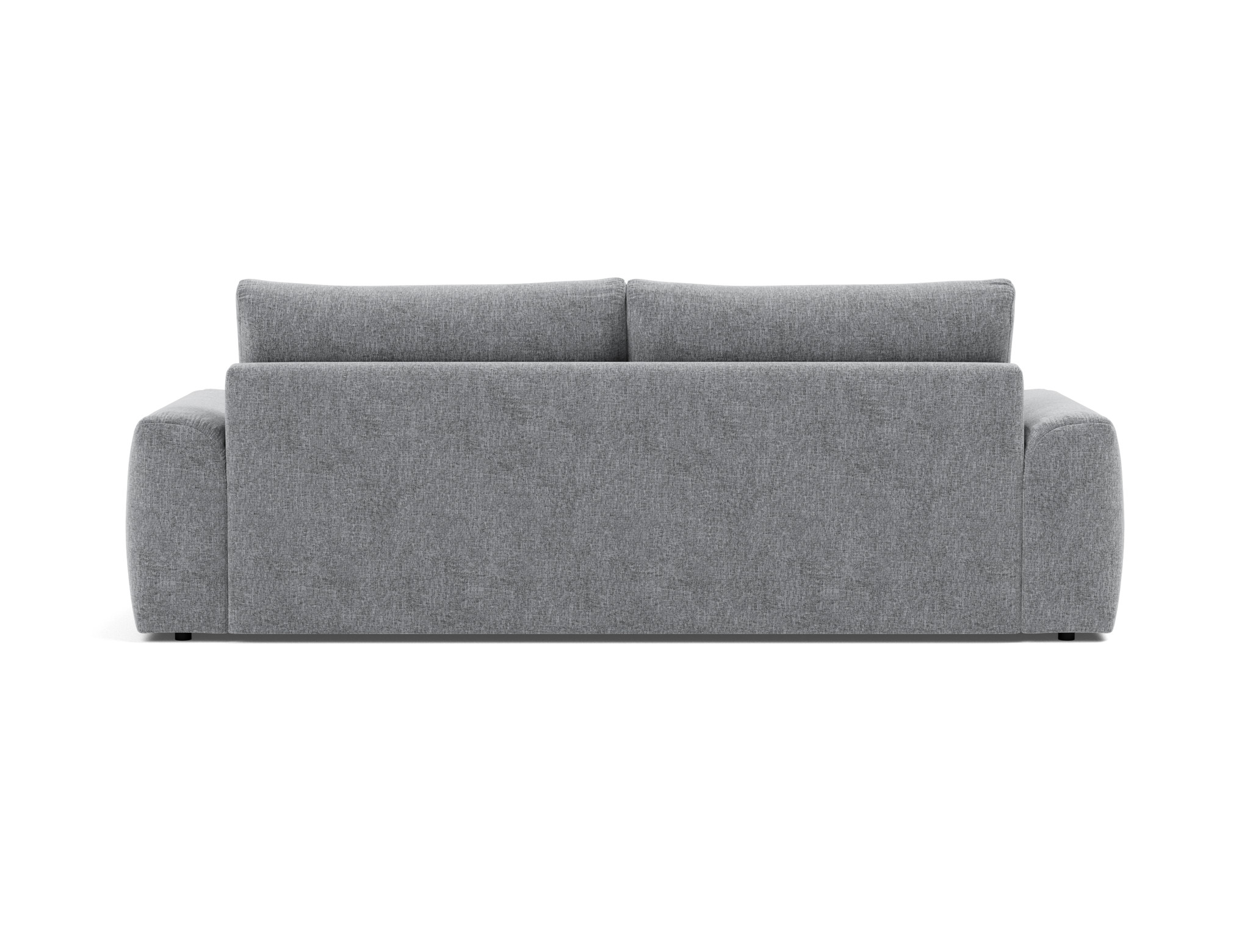 Schlafsofa Norum mit Chunky-Armlehnen Strukturierter Stoff Twist 565-Granite
