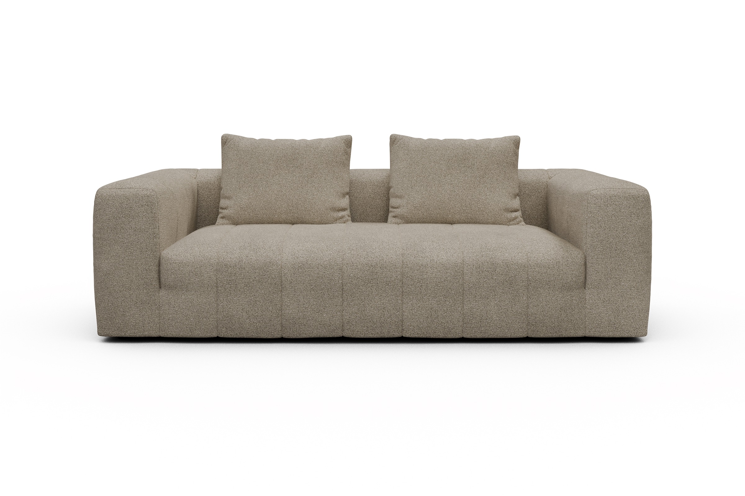Sofa Hugo 3-Sitzer Boucle-Belge