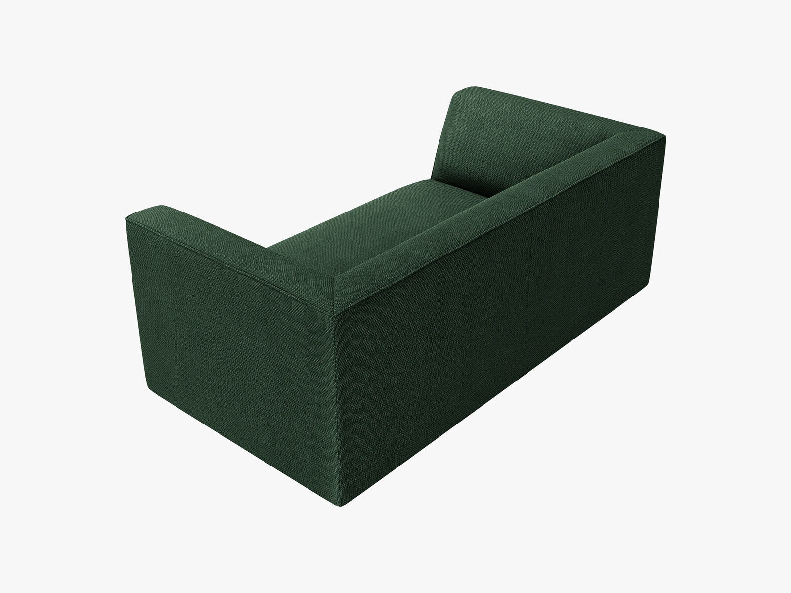 Micadoni Sofa Ruby 2-Sitzer Strukturierter Stoff Ottawa Grün