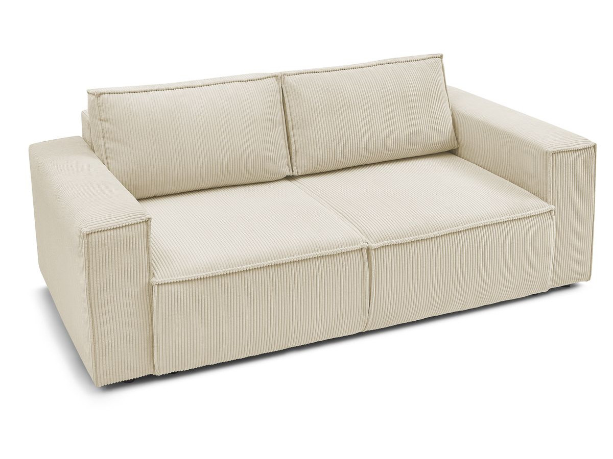 Bobochic Nihad Sofa 2-Sitzer Cordsamt Beige
