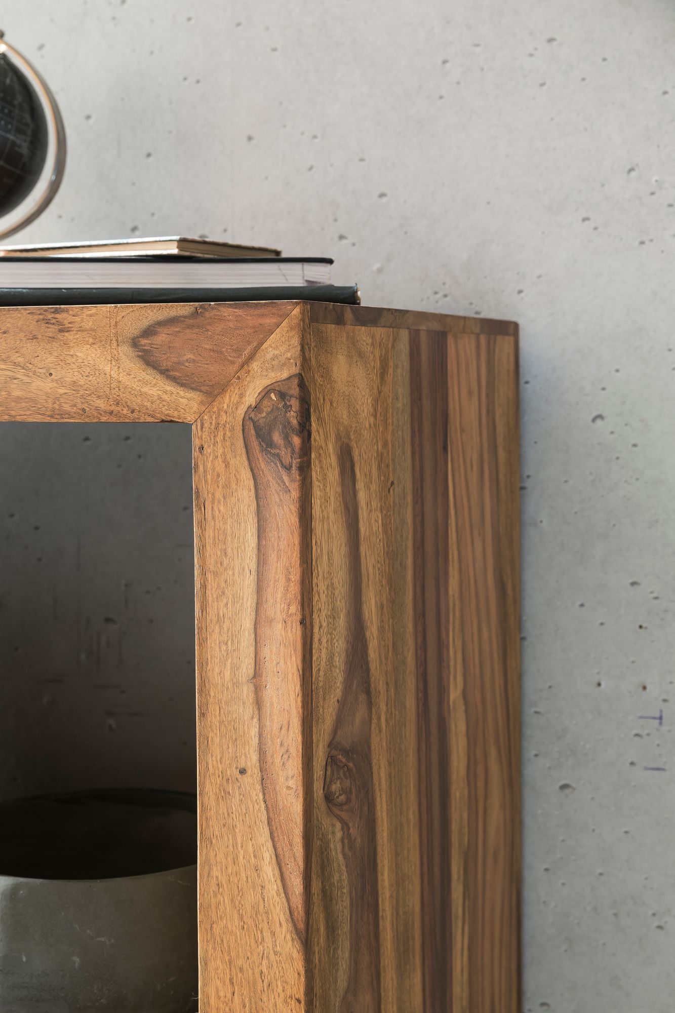 Standregal Andalsnes Massivholz Dunkelbraun 50 × 35 × 88 cm