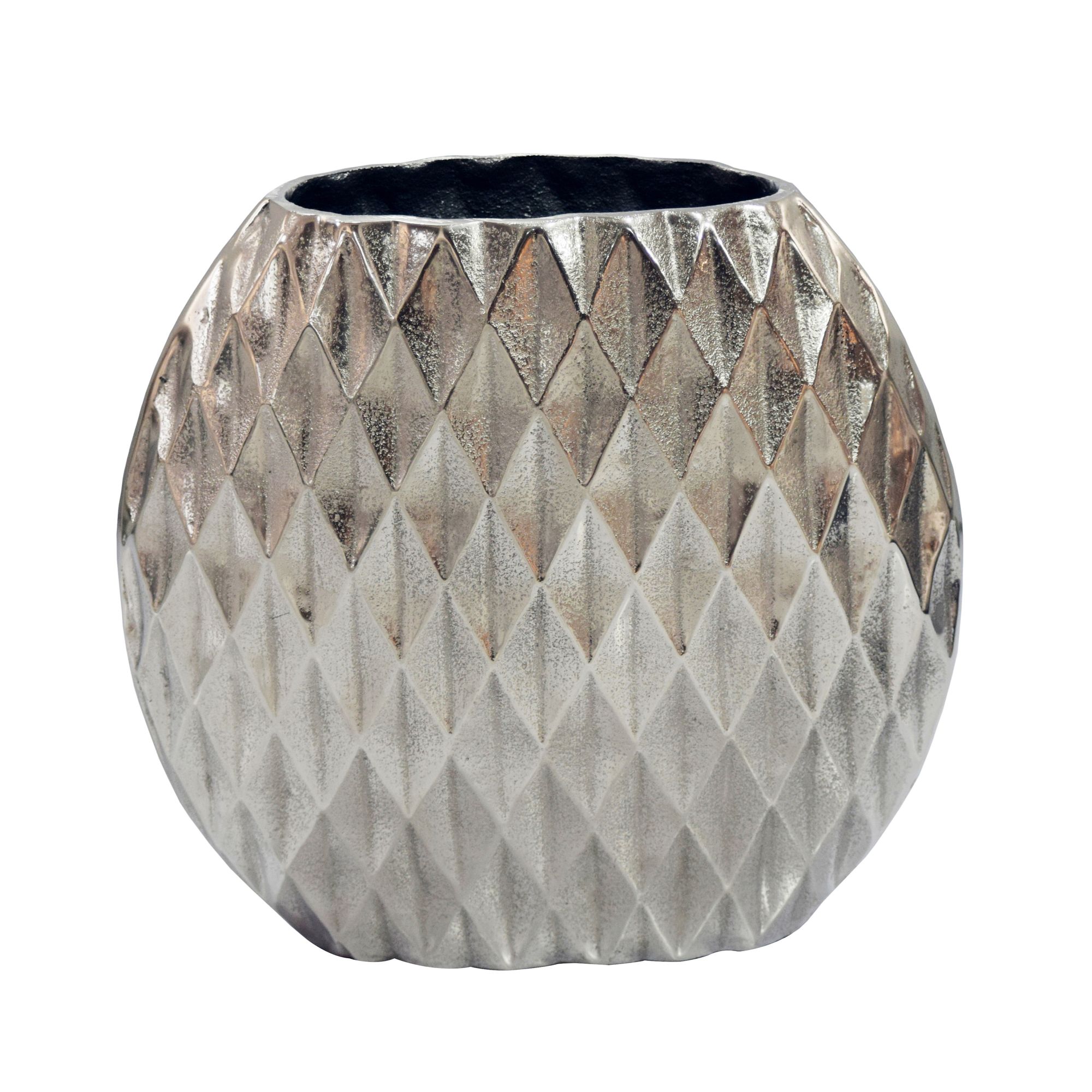 Tischvase Myking Aluminium Silber Ø 34 cm