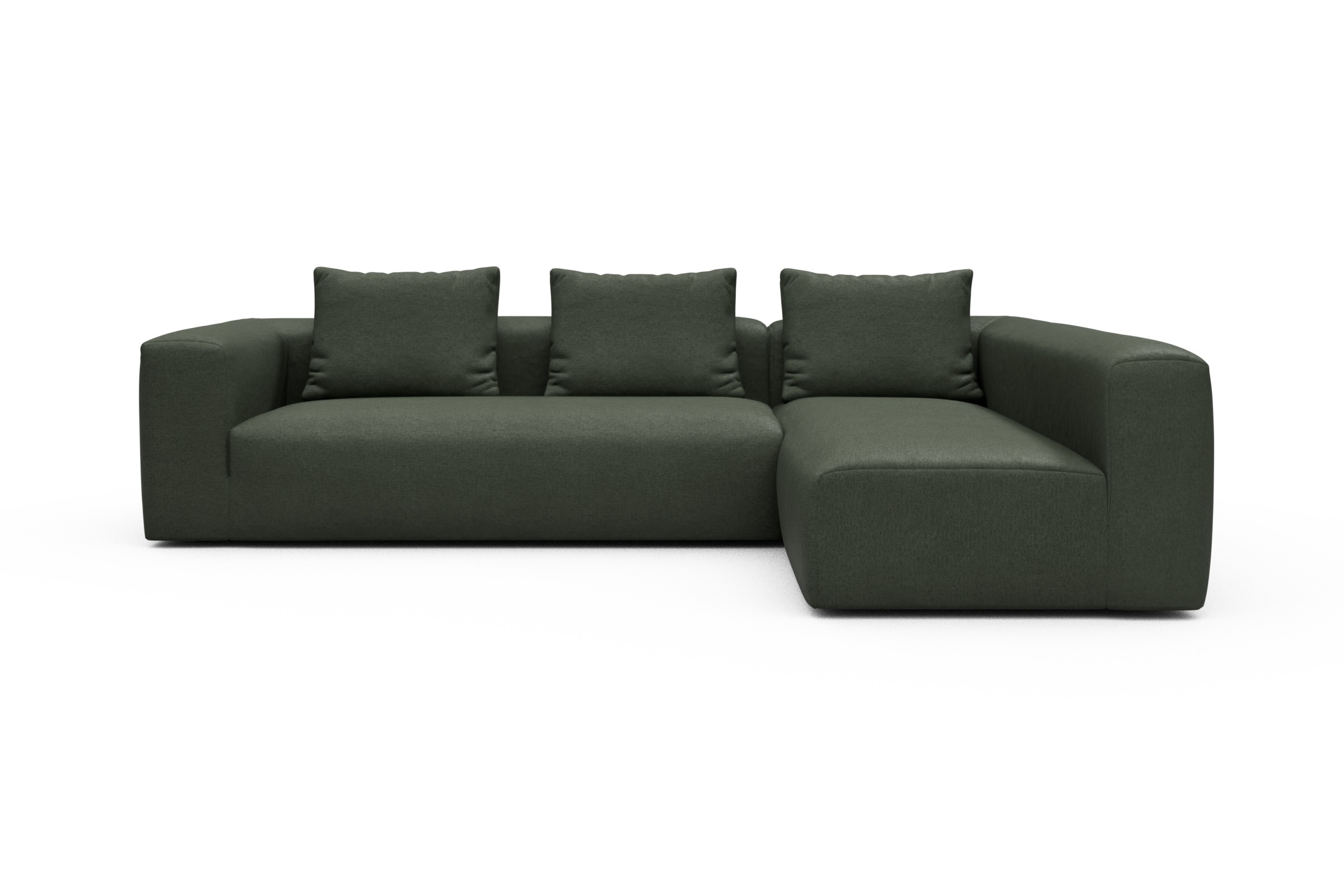 Skandi Home Ecksofa Fred 2x 2,5-Sitzer rechts offen Denari-Forest-Green moebelfaktor