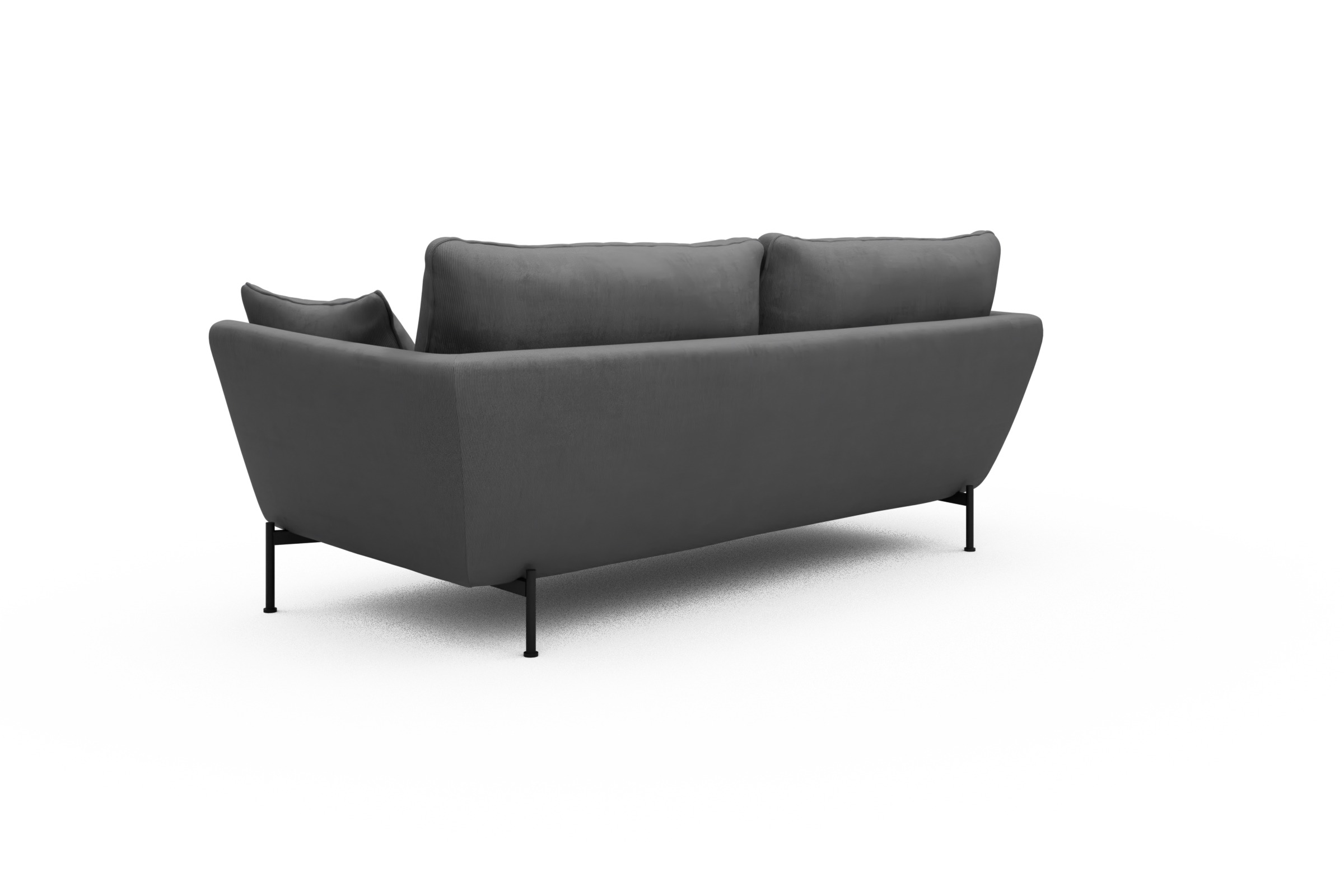 Sofa Anton 3-Sitzer Cordufine-Grey