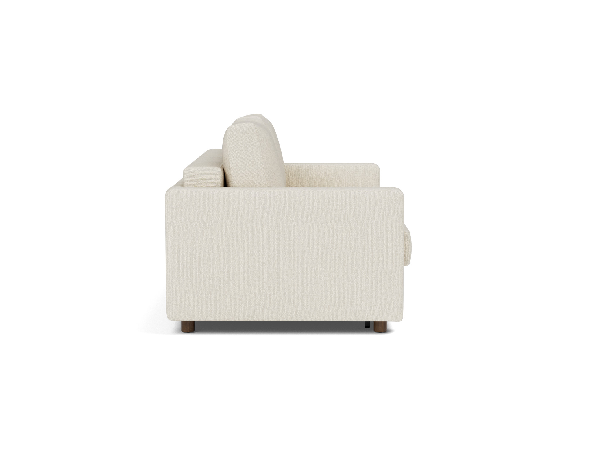 Schlafsofa Neah mit Standard-Armlehnen 160 Boucle Skandi 531-Off-White