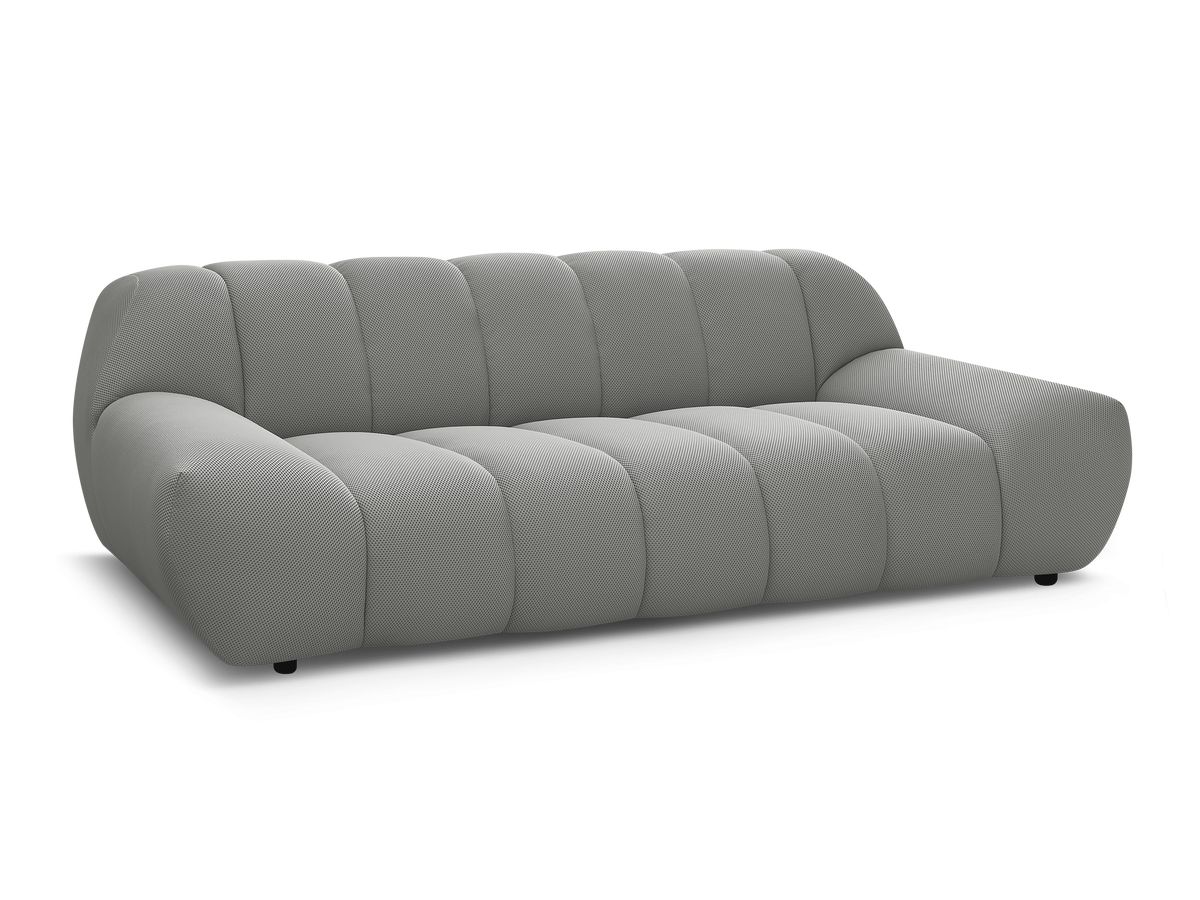 Bobochic Hayden Sofa 2-Sitzer Mesh-Stoff Hellgrau