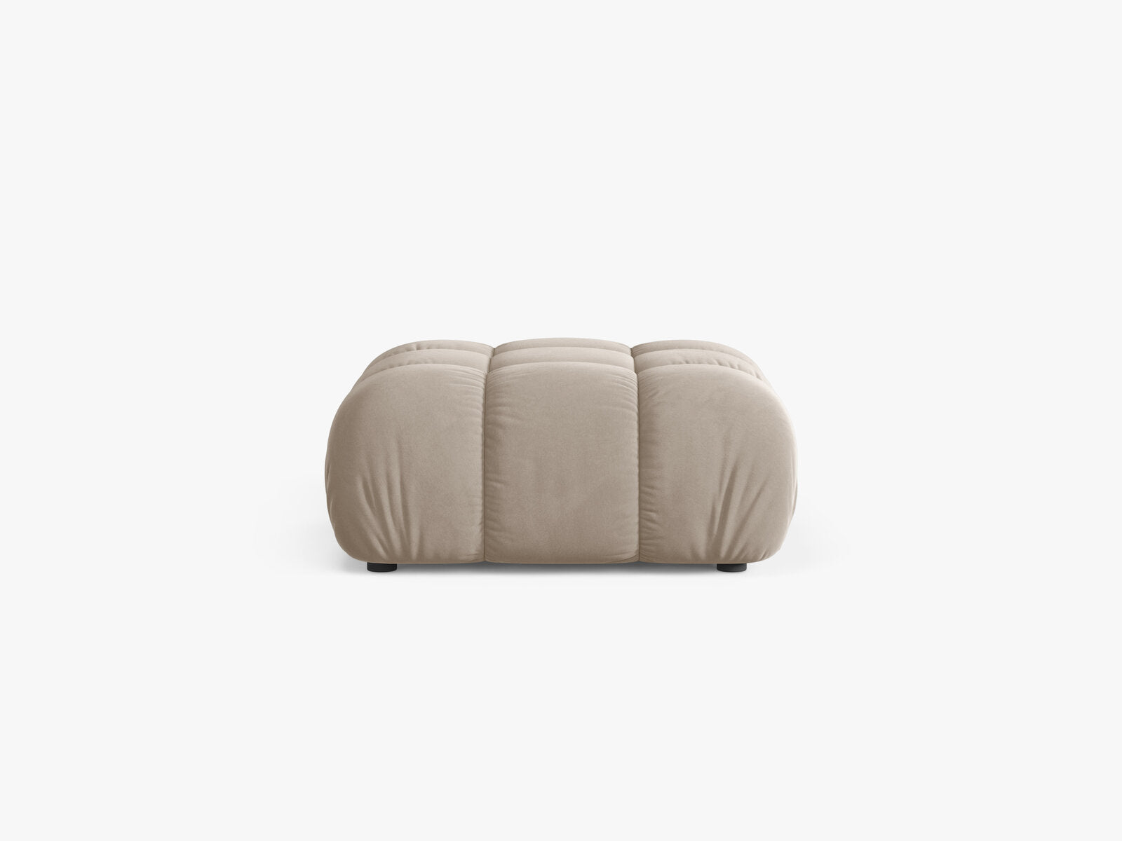 Micadoni Hocker Bellis Samt Bluvel Dunkelbeige