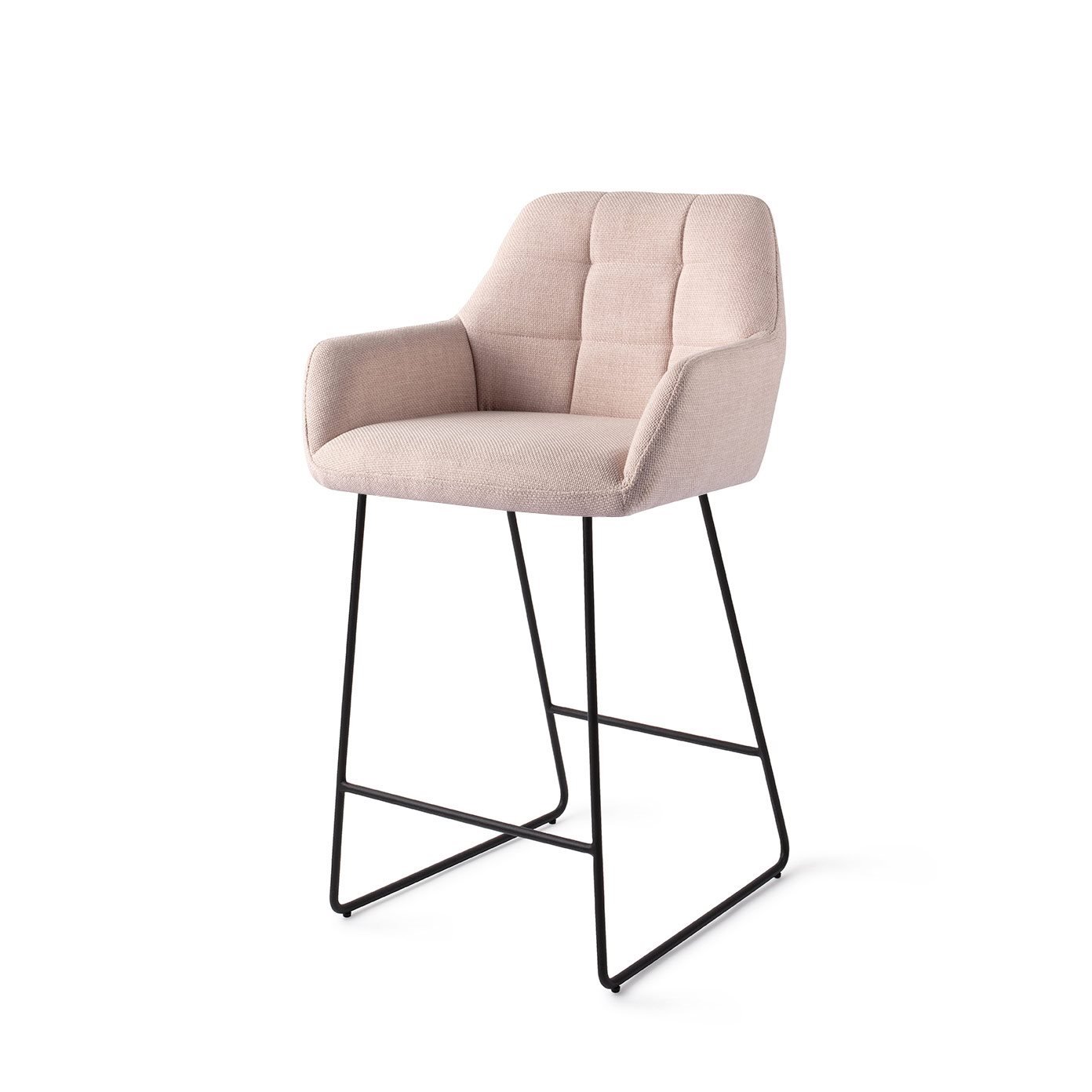 Jesper Home Barhocker Noto Petal-Pink Slide Schwarz Barhöhe (75cm)
