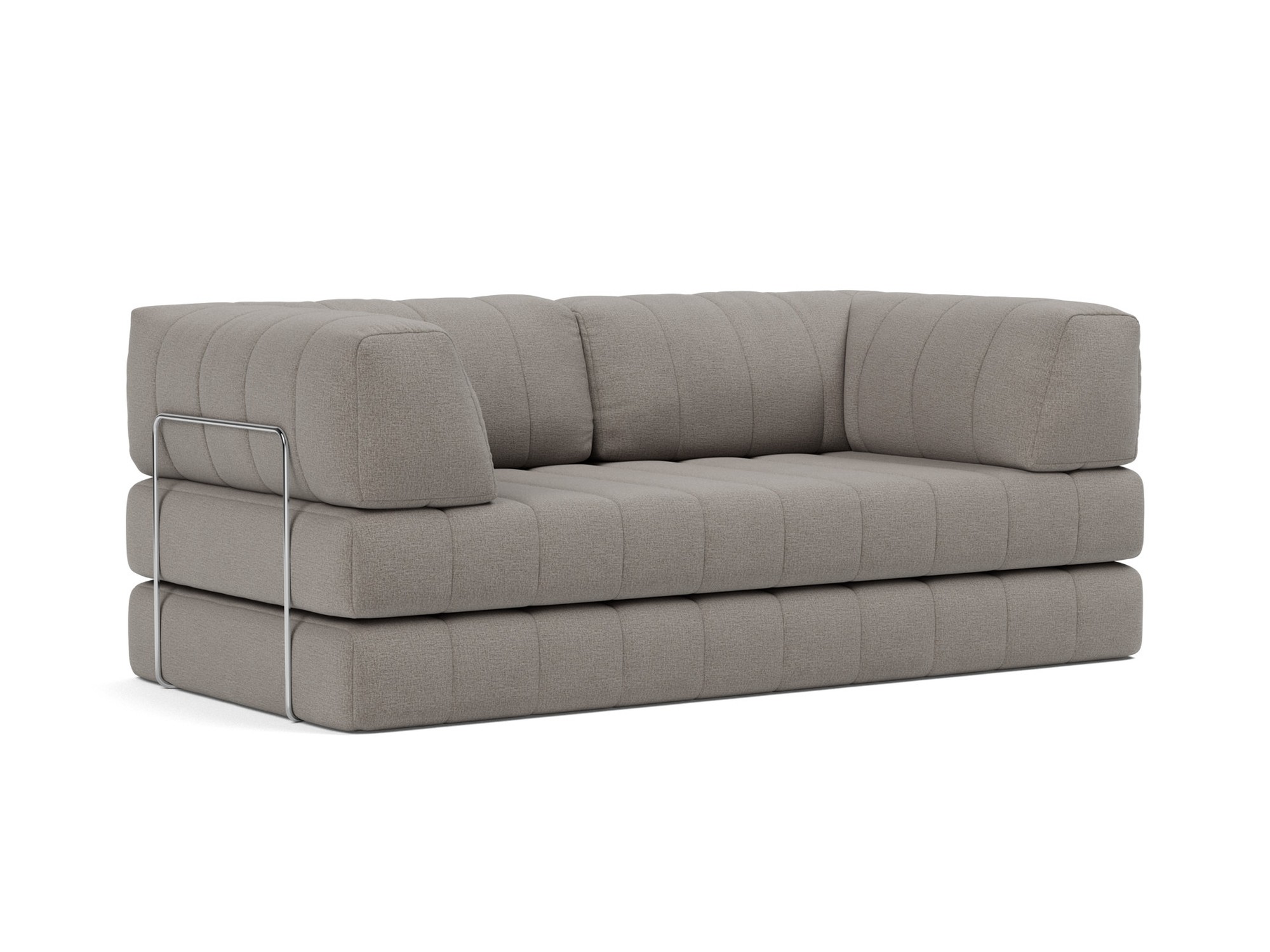 Schlafsofa CozyPad mit Armlehnen Flachgewebe Mixed Dance 521-Grey