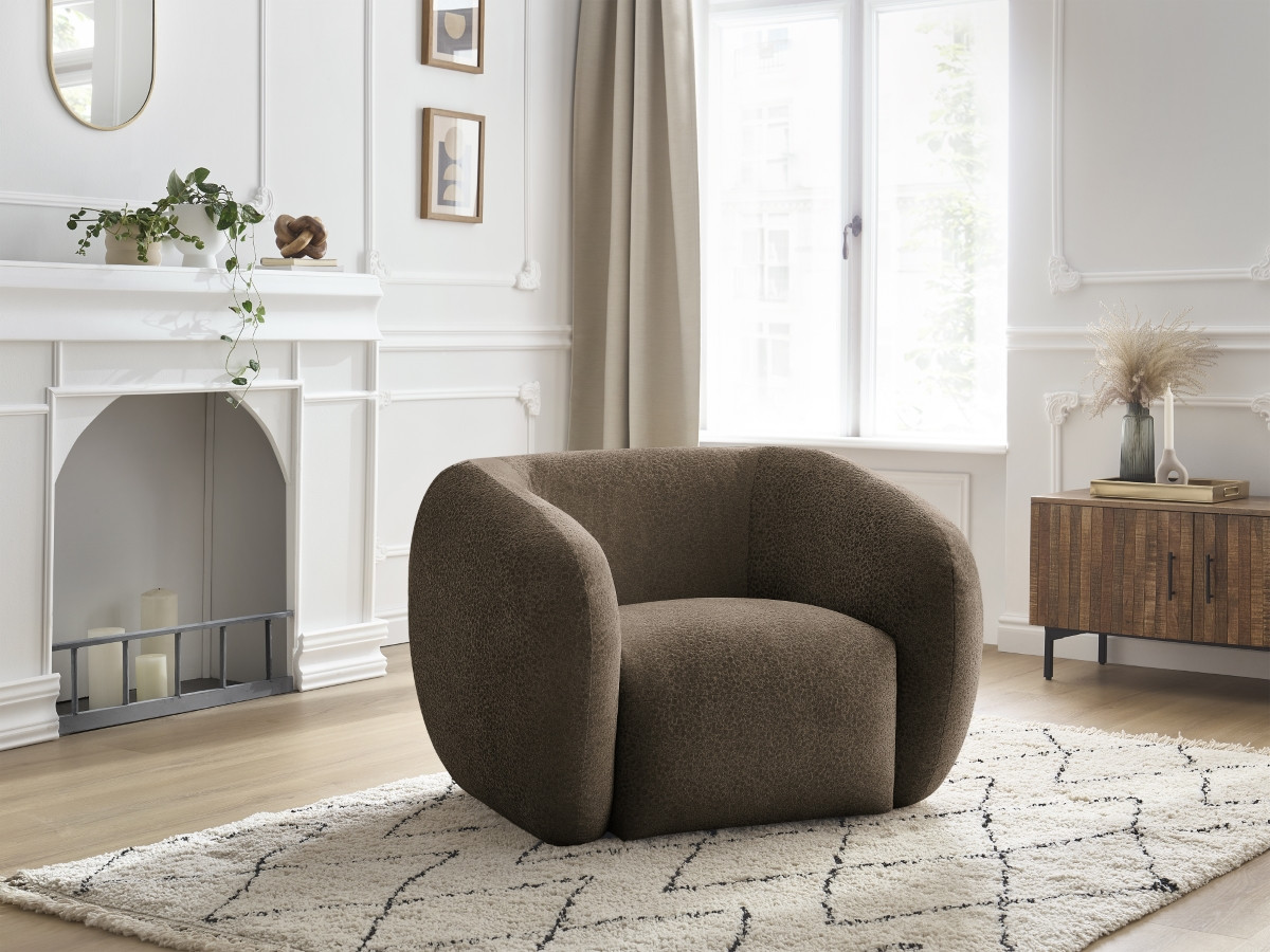 Bobochic Celine Sessel Strukturstoff Braun