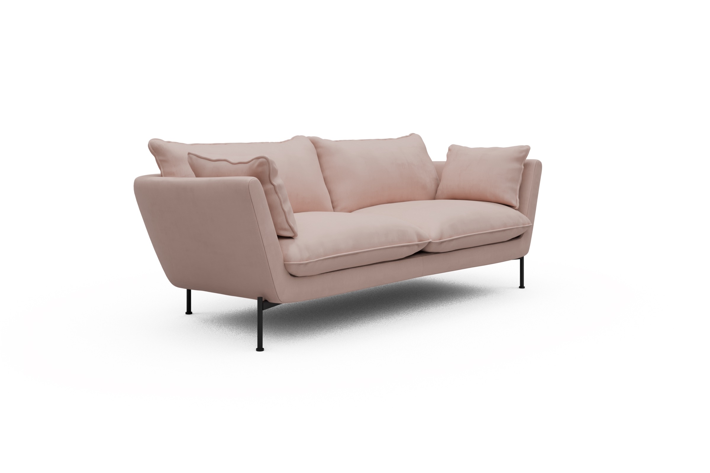 Sofa Anton PREMIUM 2-Sitzer Cordufine-Blush