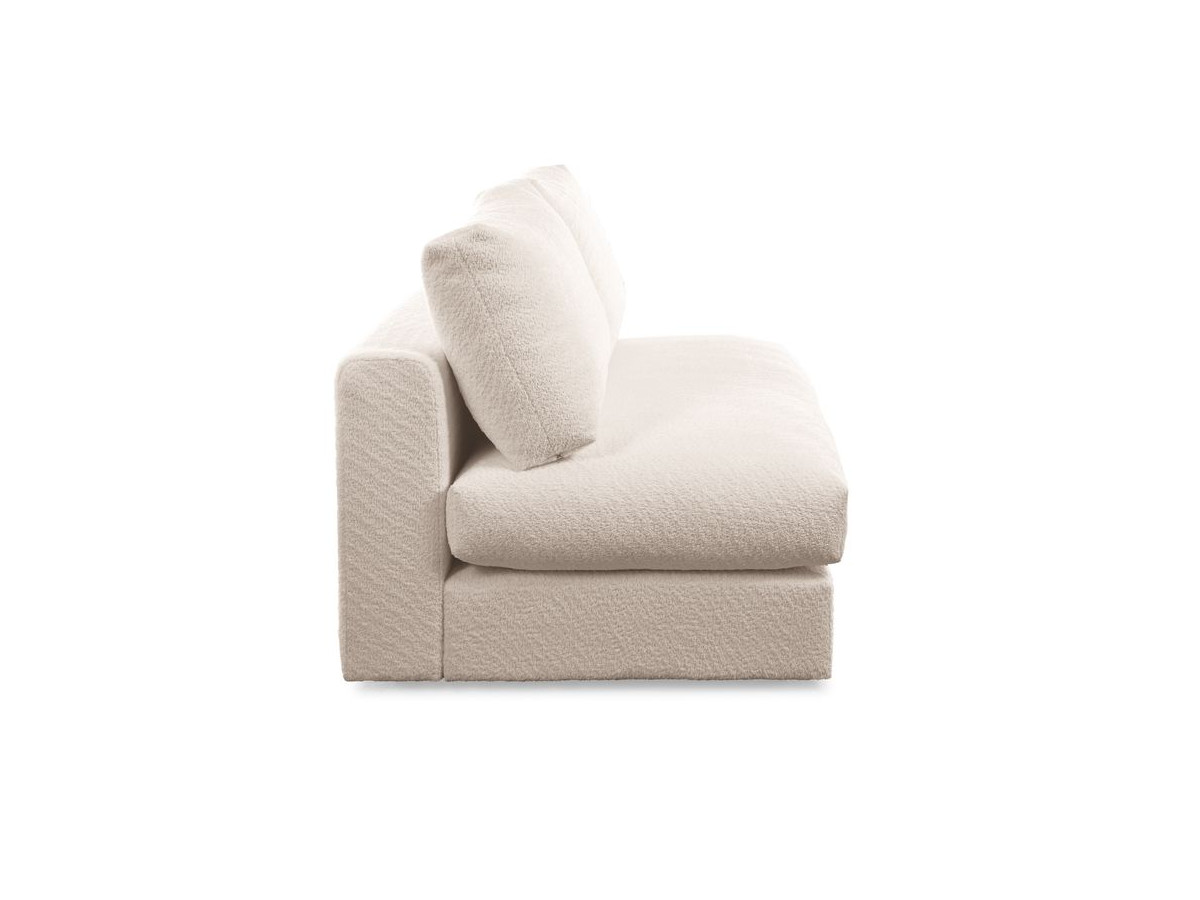 Bobochic Paris Sofamodul 2-Sitzer Bouclé-Stoff Beige