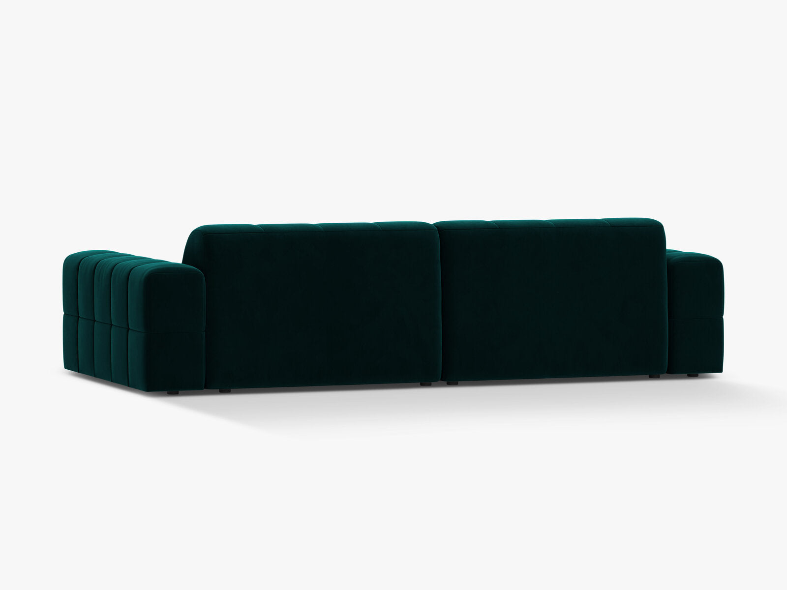 Micadoni Sofa Jennifer 4-Sitzer Samt Venus Dunkel Petrol