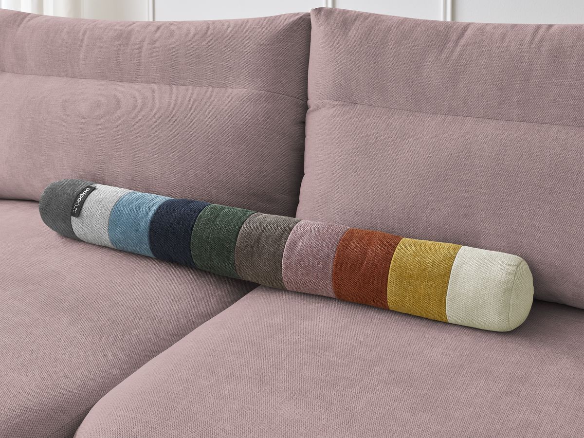 Bobochic Aden Ecksofa 386 × 152 cm Stoff Rosa Ecke links