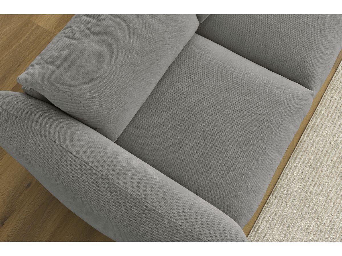 Bobochic Ernest Sofa 3-Sitzer 265 × 106 cm Stoff Dunkelgrau