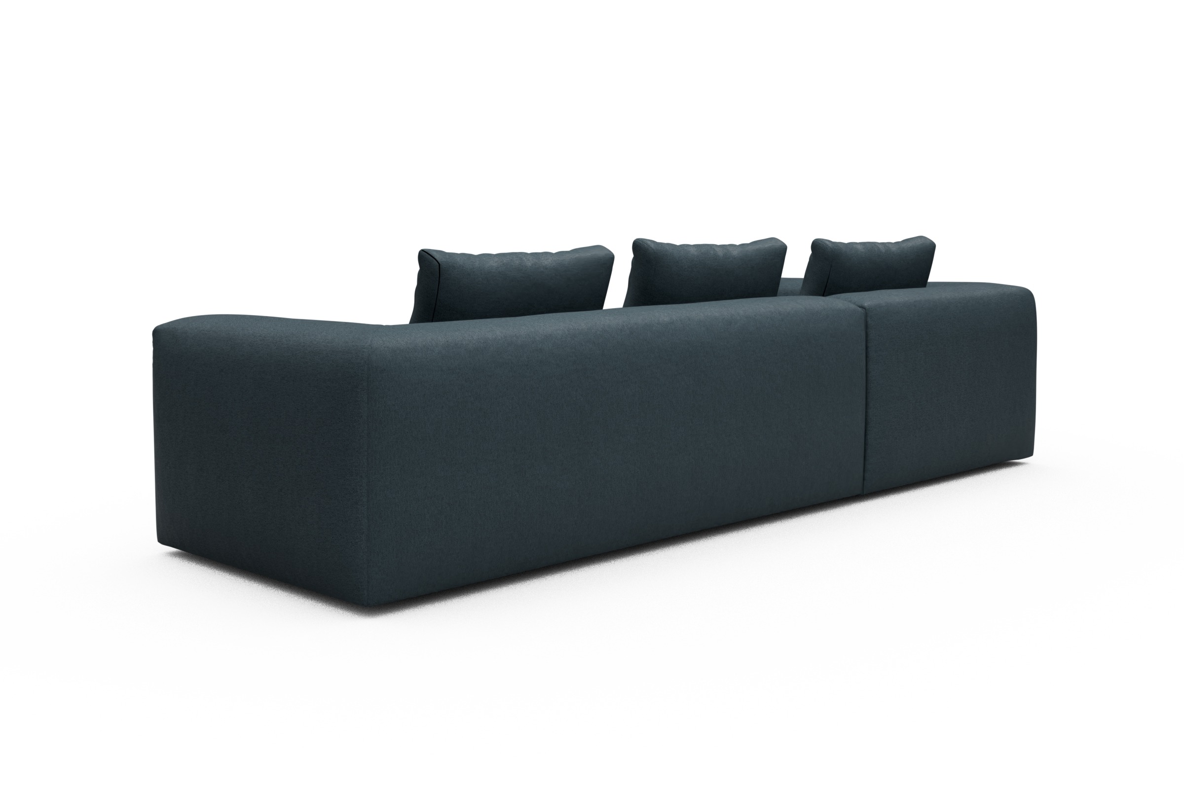 Ecksofa Fred Relax-Ecke links mit 2,5-Sitzer Denari-Royal-Blue