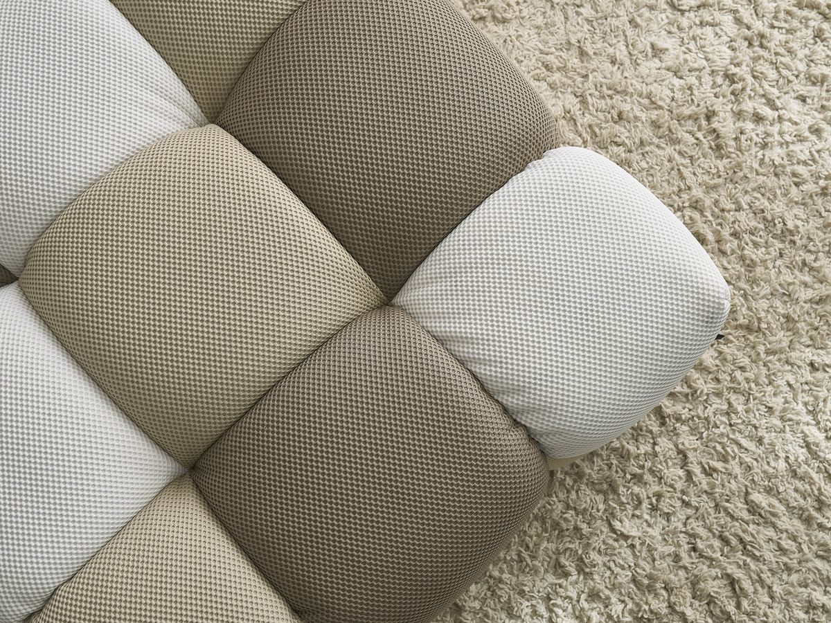 Bobochic Cloud Pouf Mesh-Stoff Mehrfarbig