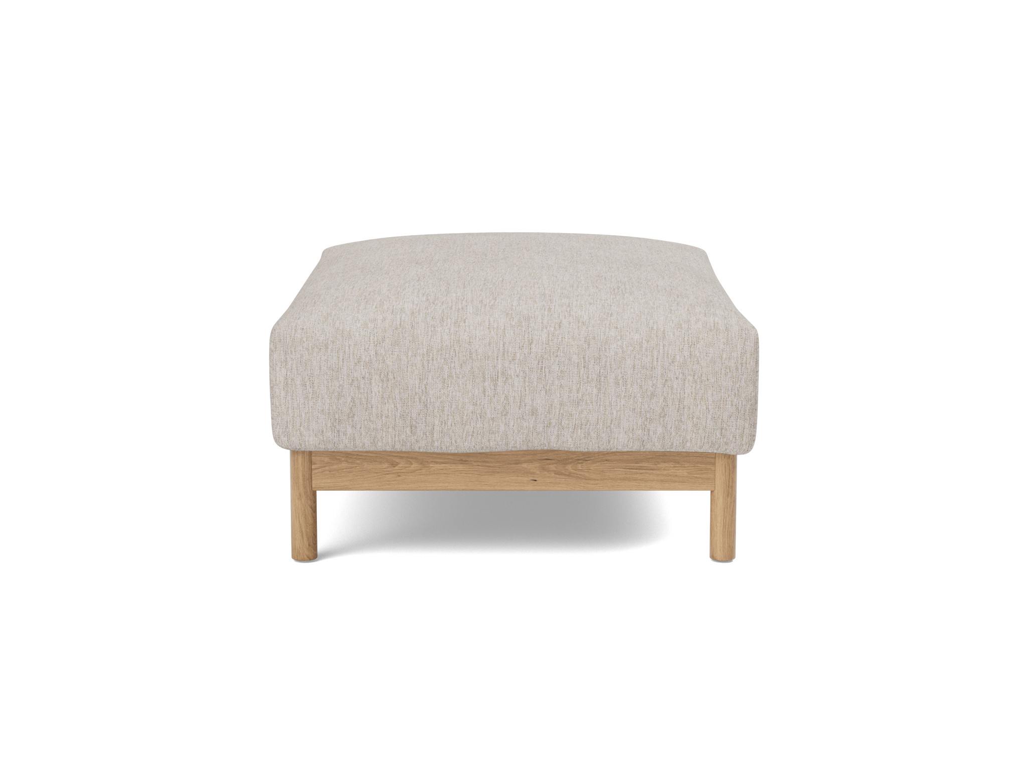 Hocker Malloy Chenille Yuveno 471-Sand Beine Eiche