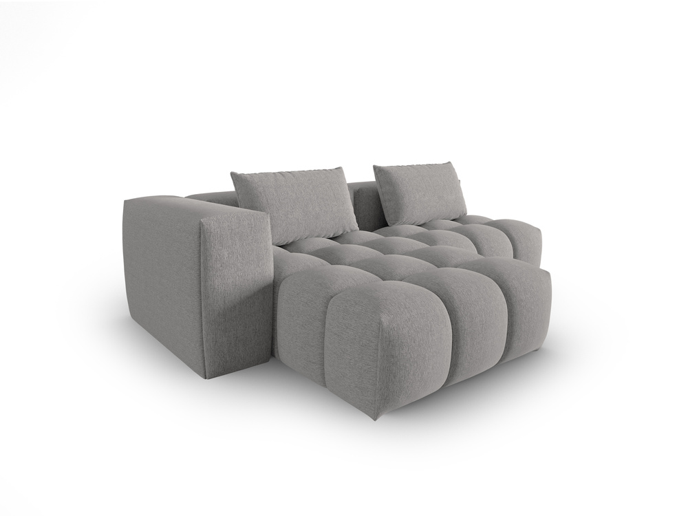 Cosmopolitan Design Ecksofa Verona 3-Sitzer offen Strukturierter Stoff Sorella Warmes Grau Links