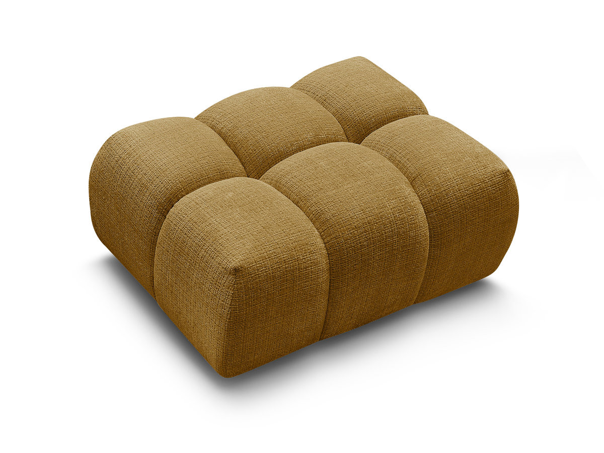 Bobochic Melisse Pouf Strukturstoff Gelb