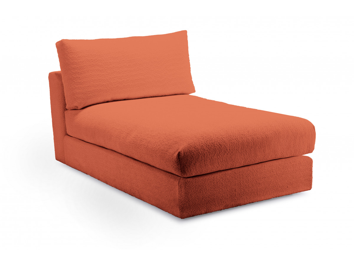 Bobochic Paris Méridienne-Modul Bouclé-Stoff Orange