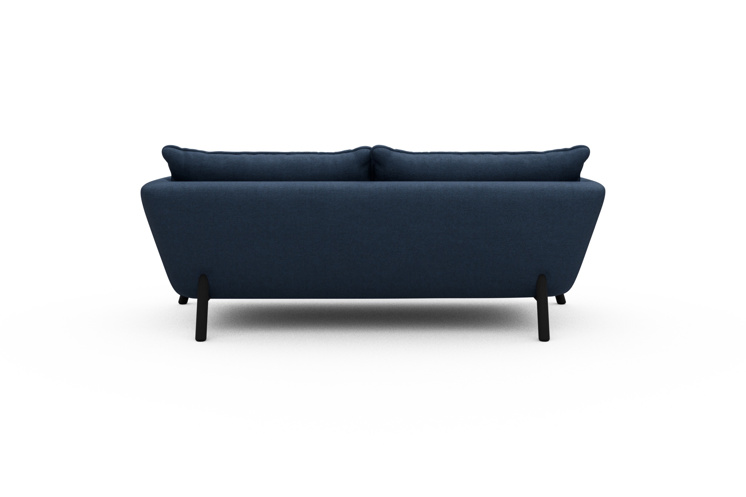 Sofa Emil PREMIUM 2-Sitzer Beinfarbe Eiche Schwarz Weda-Blue
