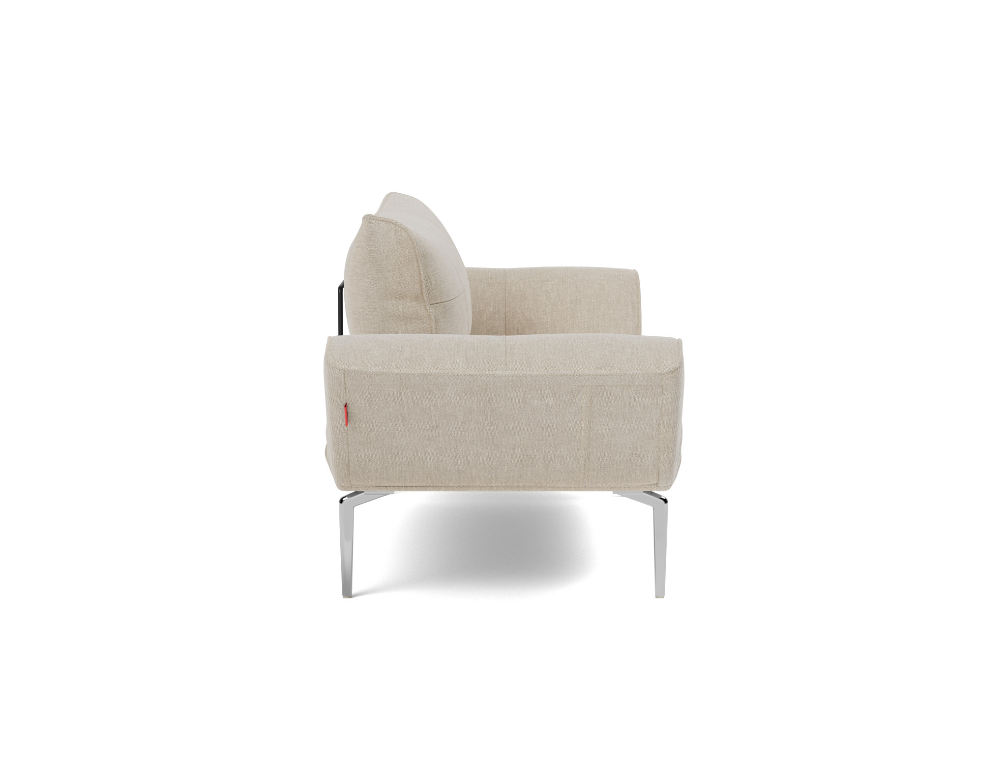 Tagesbett Zeal Flachgewebe Phobos 586-Latte Beine Straw Aluminium