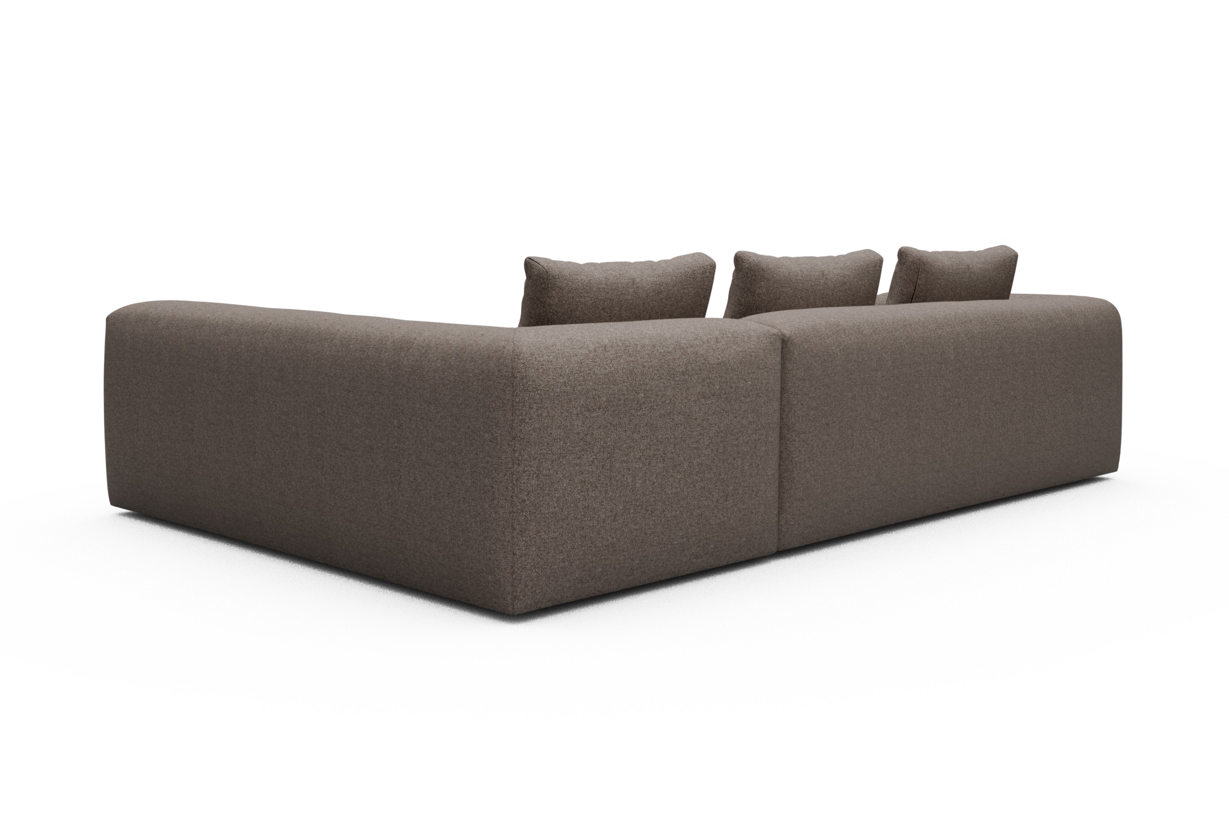 Ecksofa Fred 2x 2,5-Sitzer rechts offen Sama-Stone