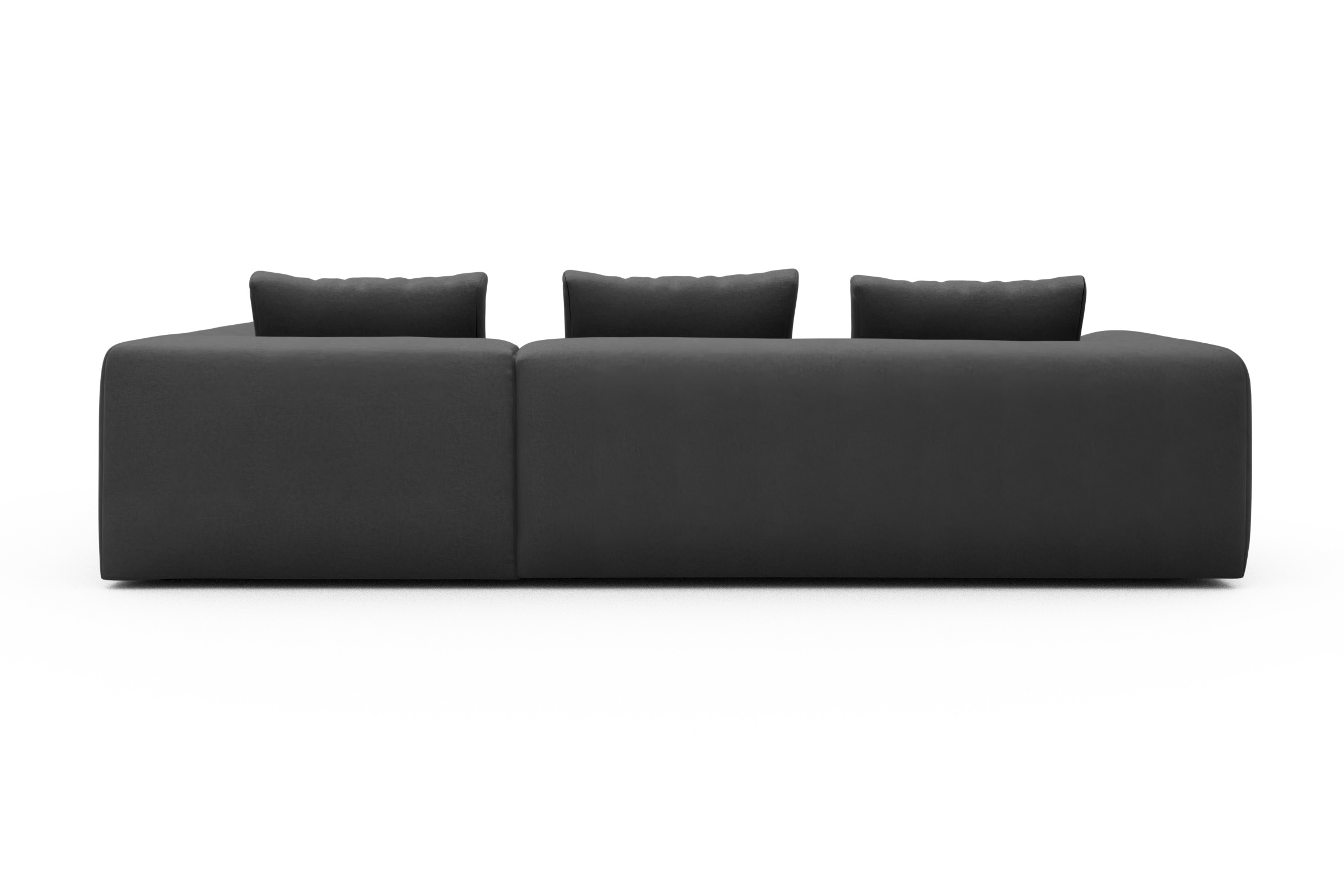 Ecksofa Fred Relax-Ecke rechts mit 2,5-Sitzer Satya-Zinc