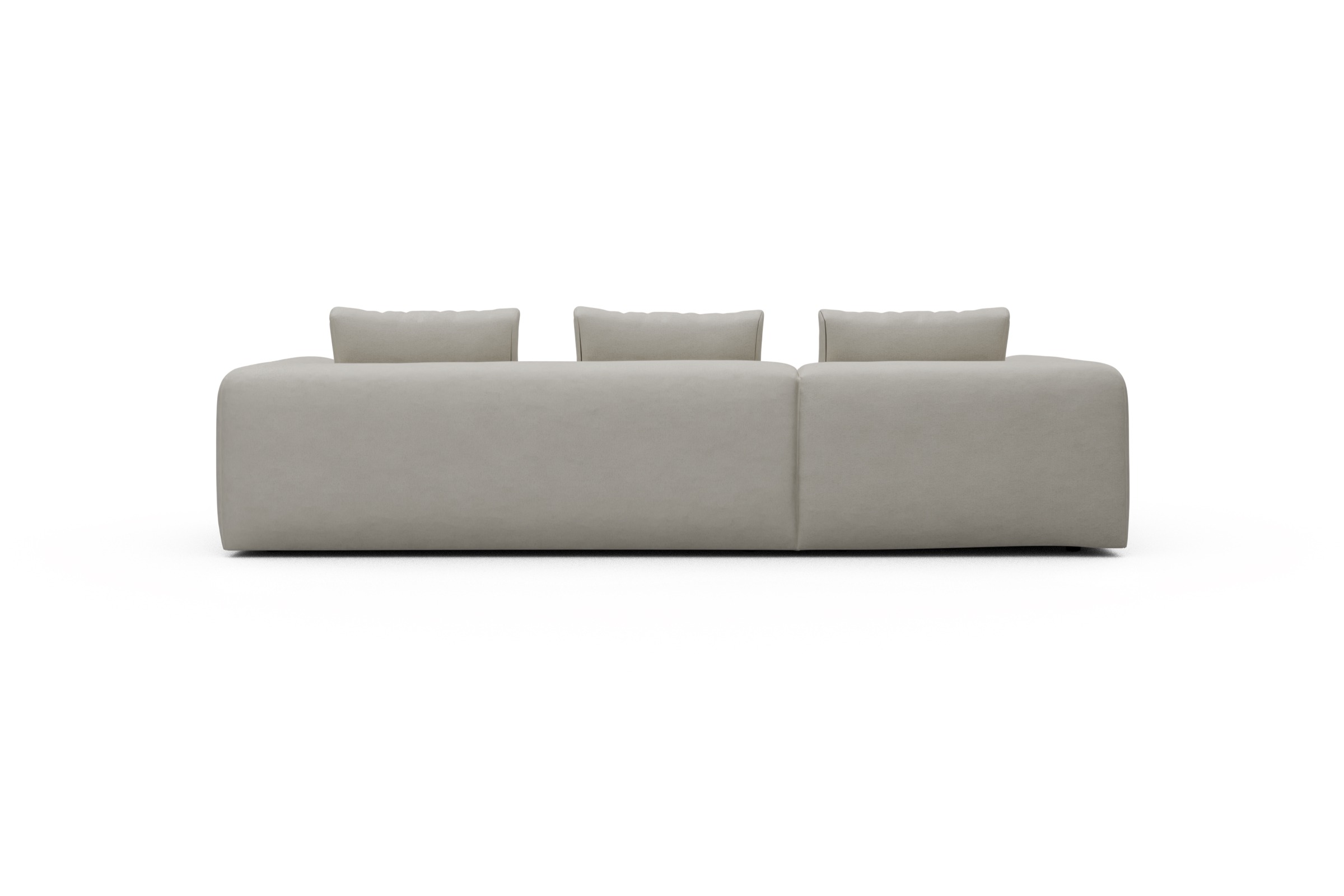 Ecksofa Fred Chaiselongue links mit 2,5-Sitzer Denari-Clean-Beige