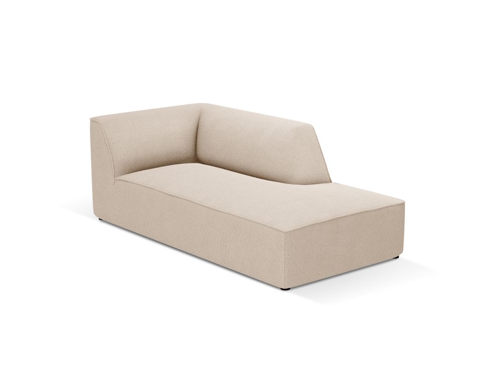 Cosmopolitan Design Chaiselongue Siena Strukturierter Stoff Ottawa Beige Rechts