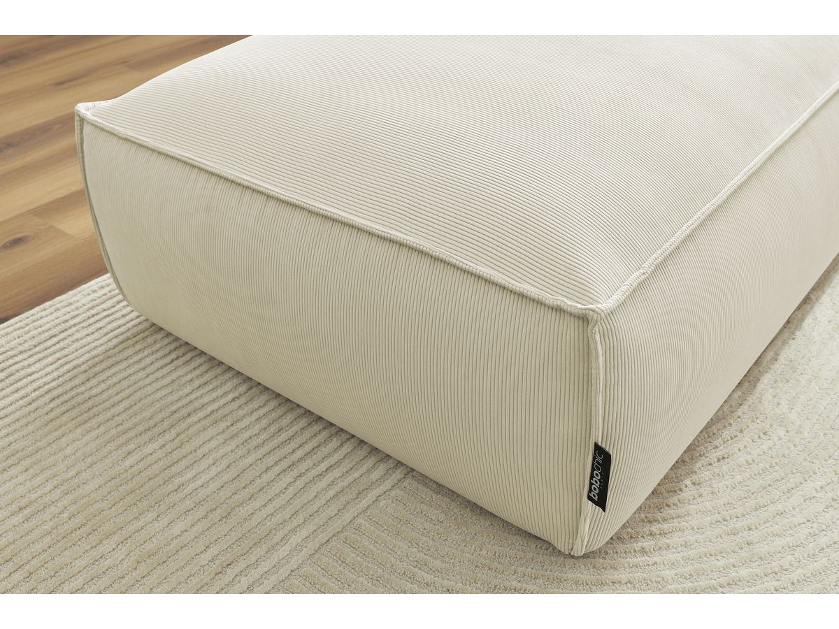 Bobochic Boheme Pouf Cordsamt Beige