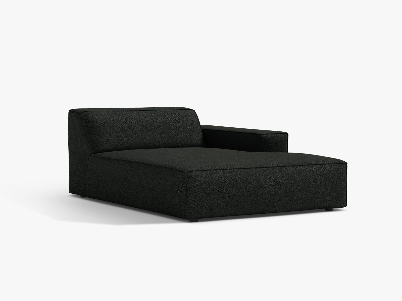 Micadoni Jodie Chaiselongue Rechts Boucle Baloo Schwarz