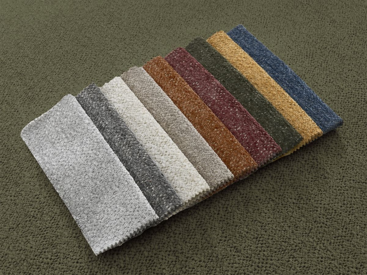 Bobochic Atilla Pouf Melange-Stoff Grün