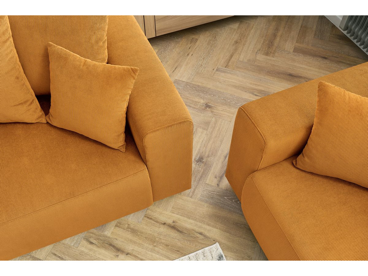 Bobochic Envy Sofa 5-Sitzer Cordsamt Gelb