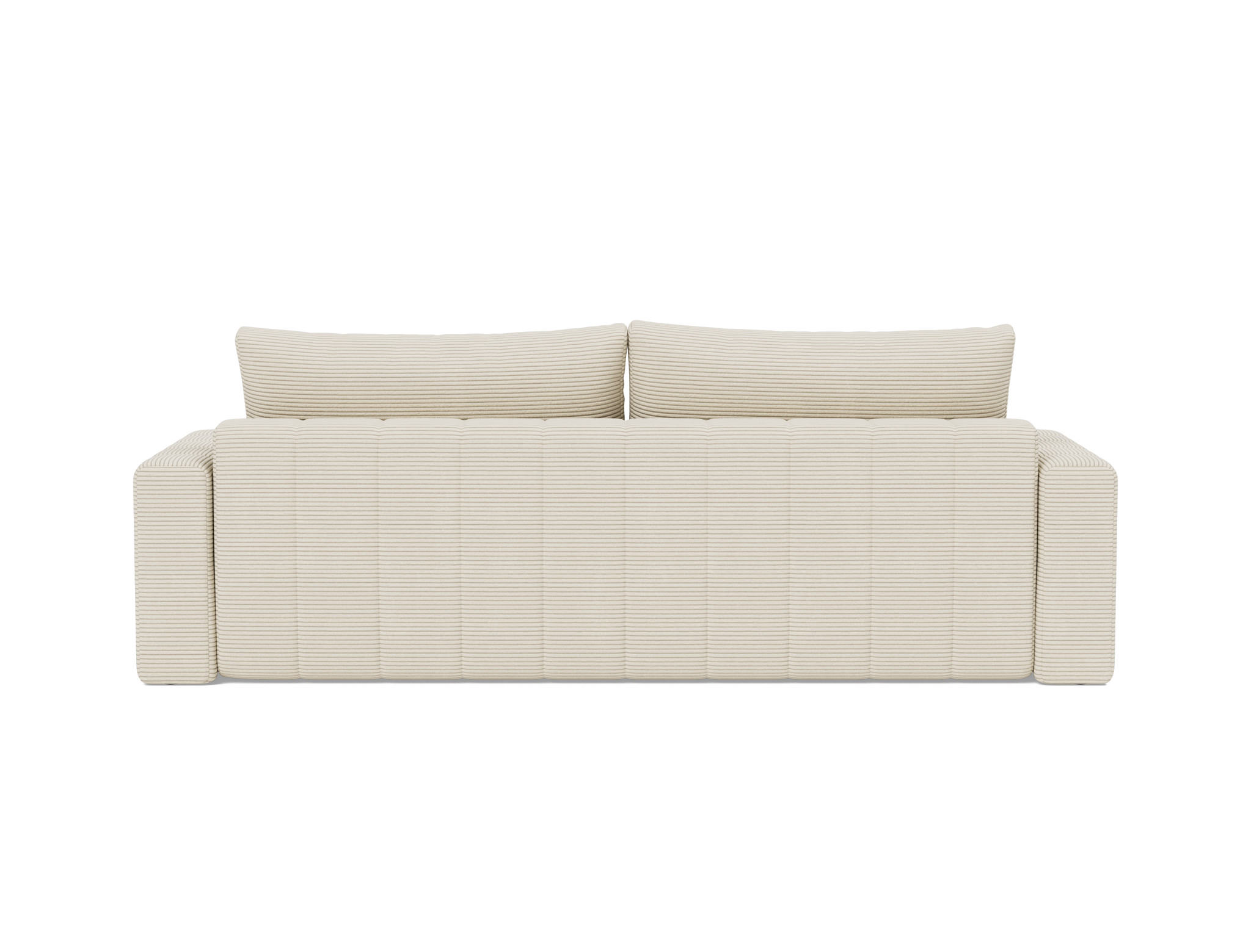 Schlafsofa Akello mit Armlehnen Kord Corduroy 594-Ivory