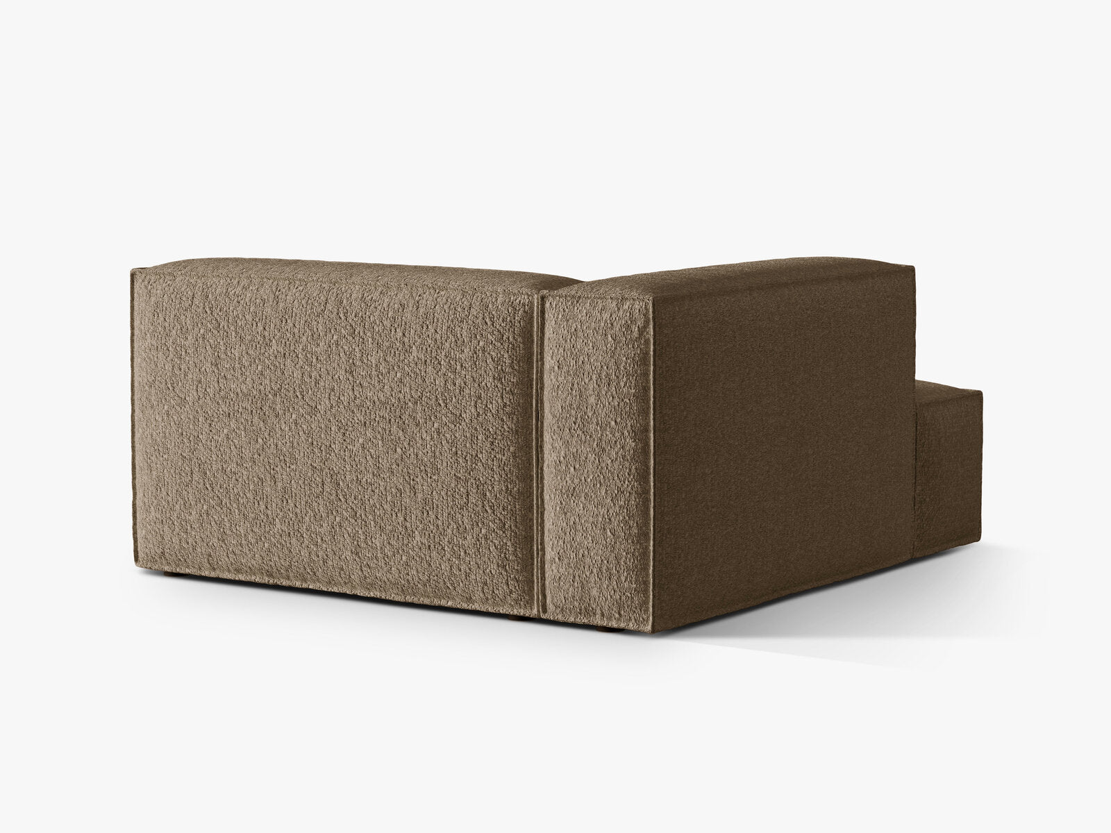 Micadoni Recamiere Nuria Groß 1-Sitzer Links Boucle Cappuccino