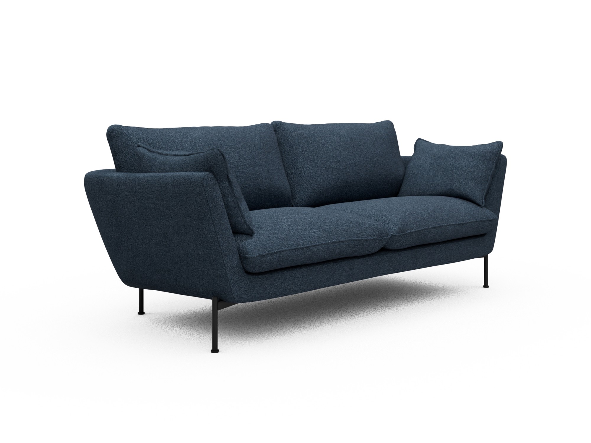 Skandi Home Sofa Anton 2-Sitzer Boucle-Blue moebelfaktor