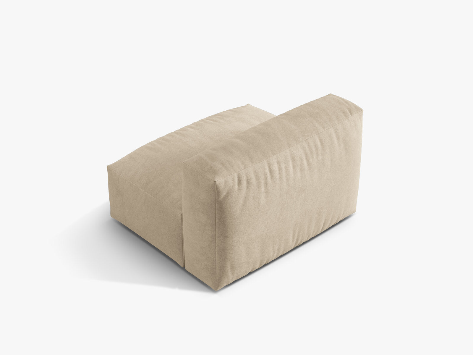 Micadoni Modul Martina 1-Sitzer Samt Vogue Helles Beige
