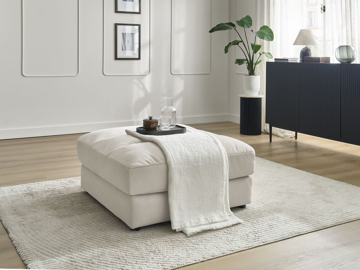 Bobochic Sierra Pouf Samt Beige