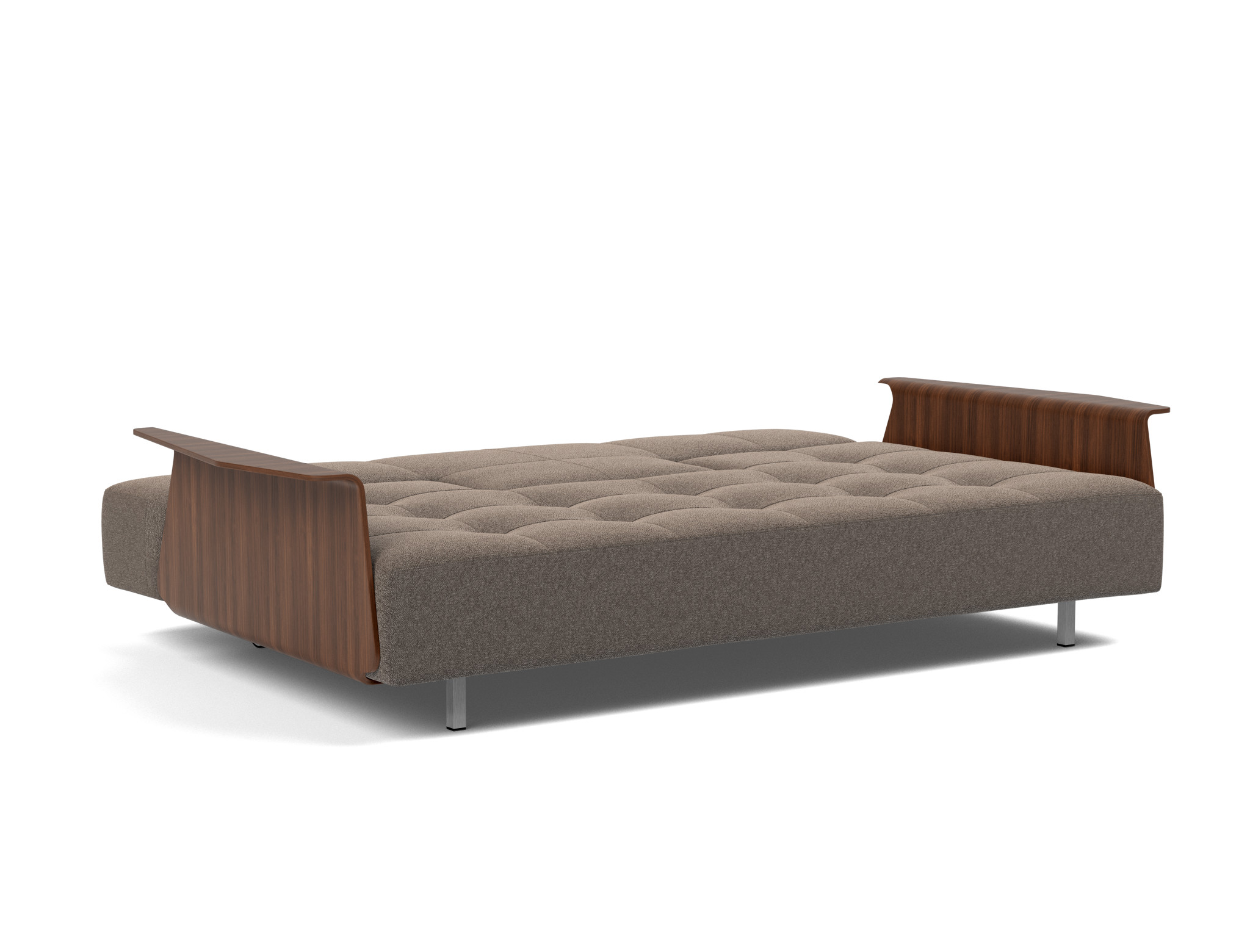 Schlafsofa Long Horn D.E.L. mit Armlehnen Boucle Skandi 530-Taupe