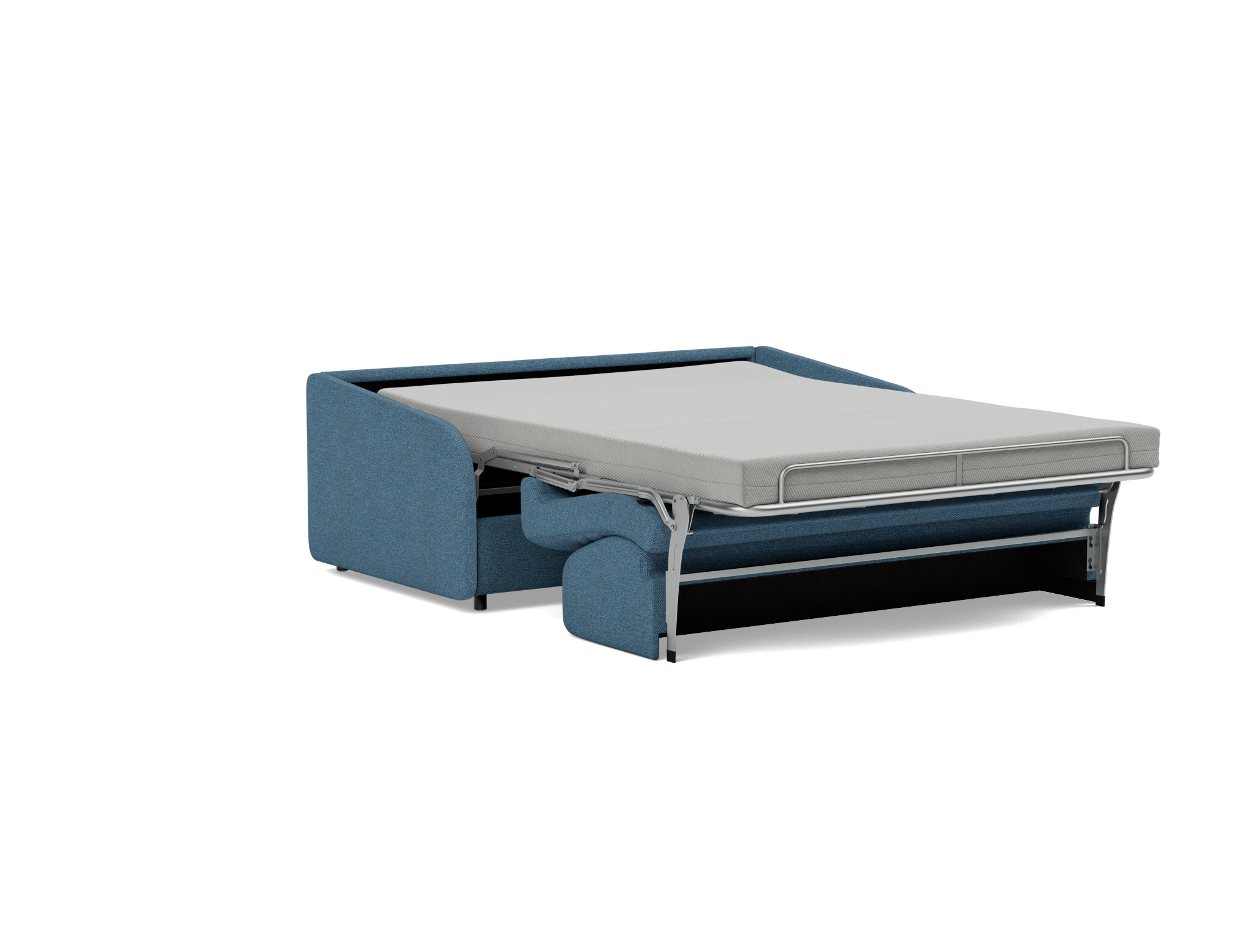 Schlafsofa Eivor mit Taschenfederkernmatratze 140 Strukturierter Stoff Weda 302-Weda-Blue