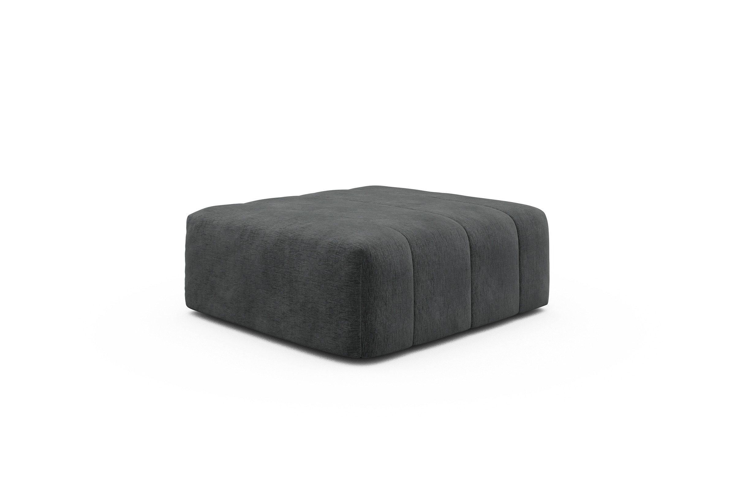 Sitzhocker Hugo Ottomane Smooth-Deep-Warm-Grey