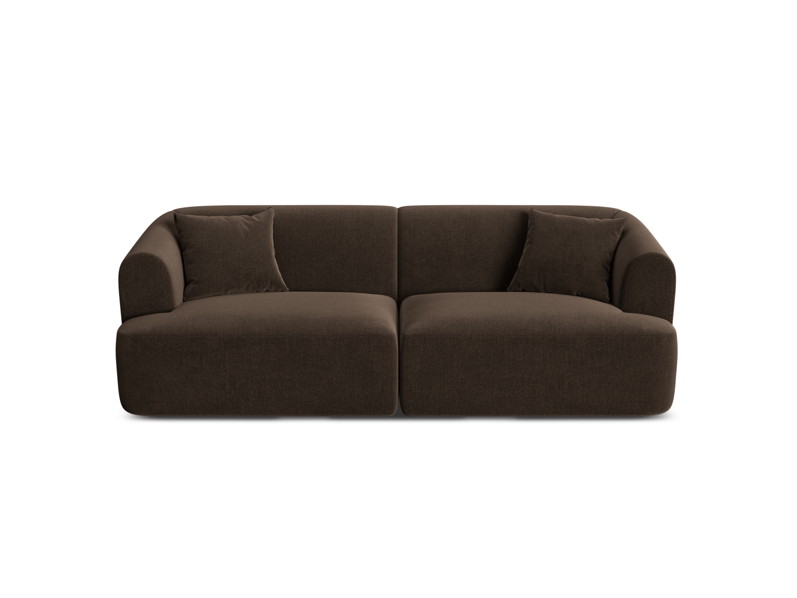 Cosmopolitan Design Sofa Campi 3-Sitzer Samt Vogue Schokolade