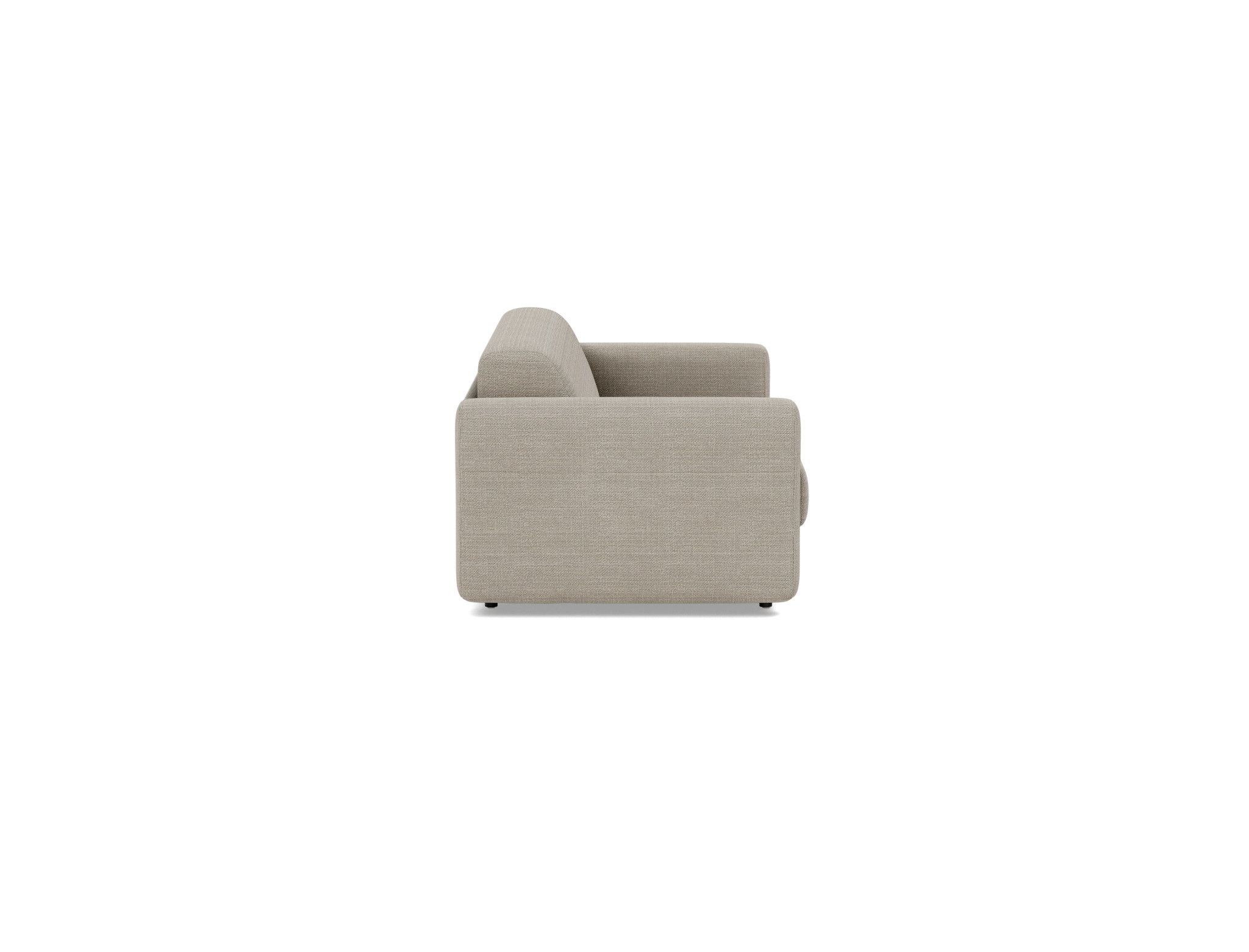 Schlafsofa Killian mit Taschenfederkernmatratze 140 Strukturierter Stoff Kenya 579-Gravel