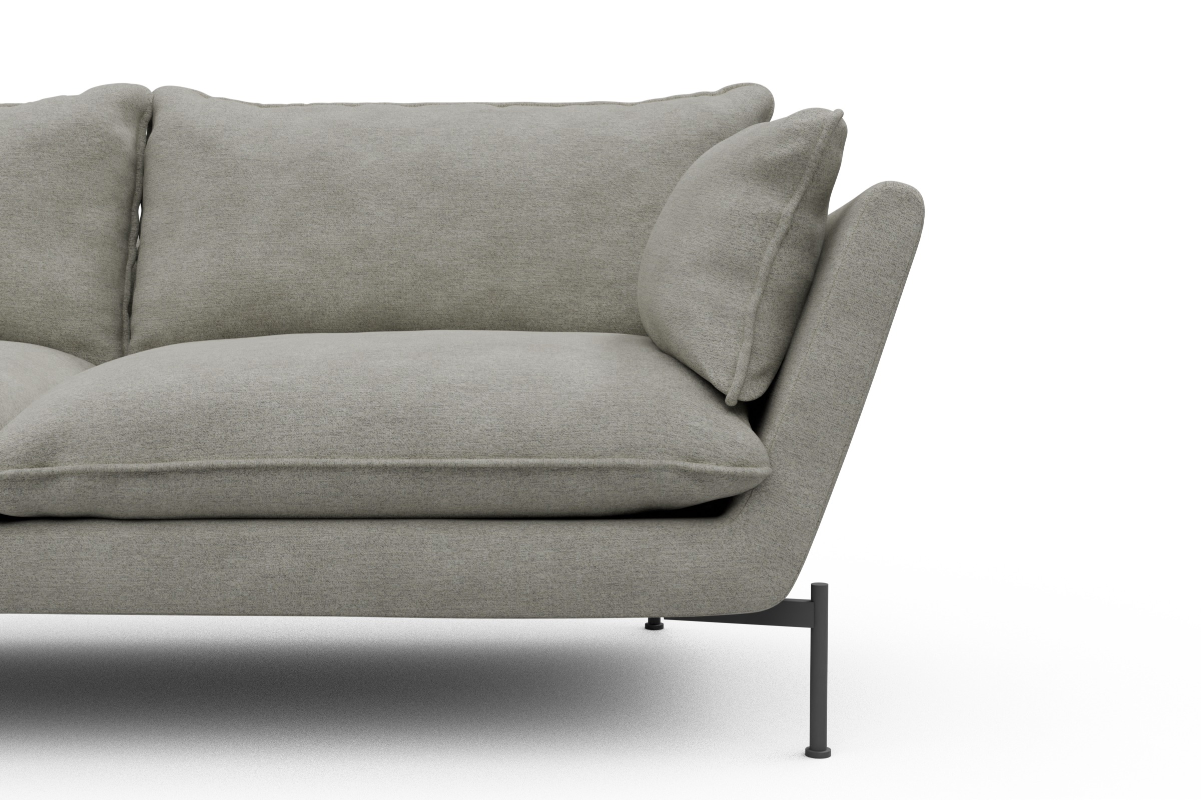Sofa Anton PREMIUM 3-Sitzer Carreno-Moon-Stone-White