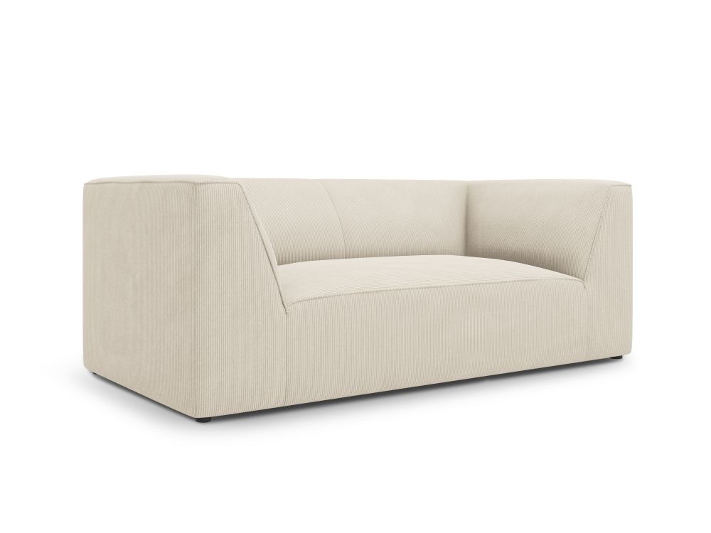 Cosmopolitan Design Sofa Siena 2-Sitzer Kord Scala Helles Beige