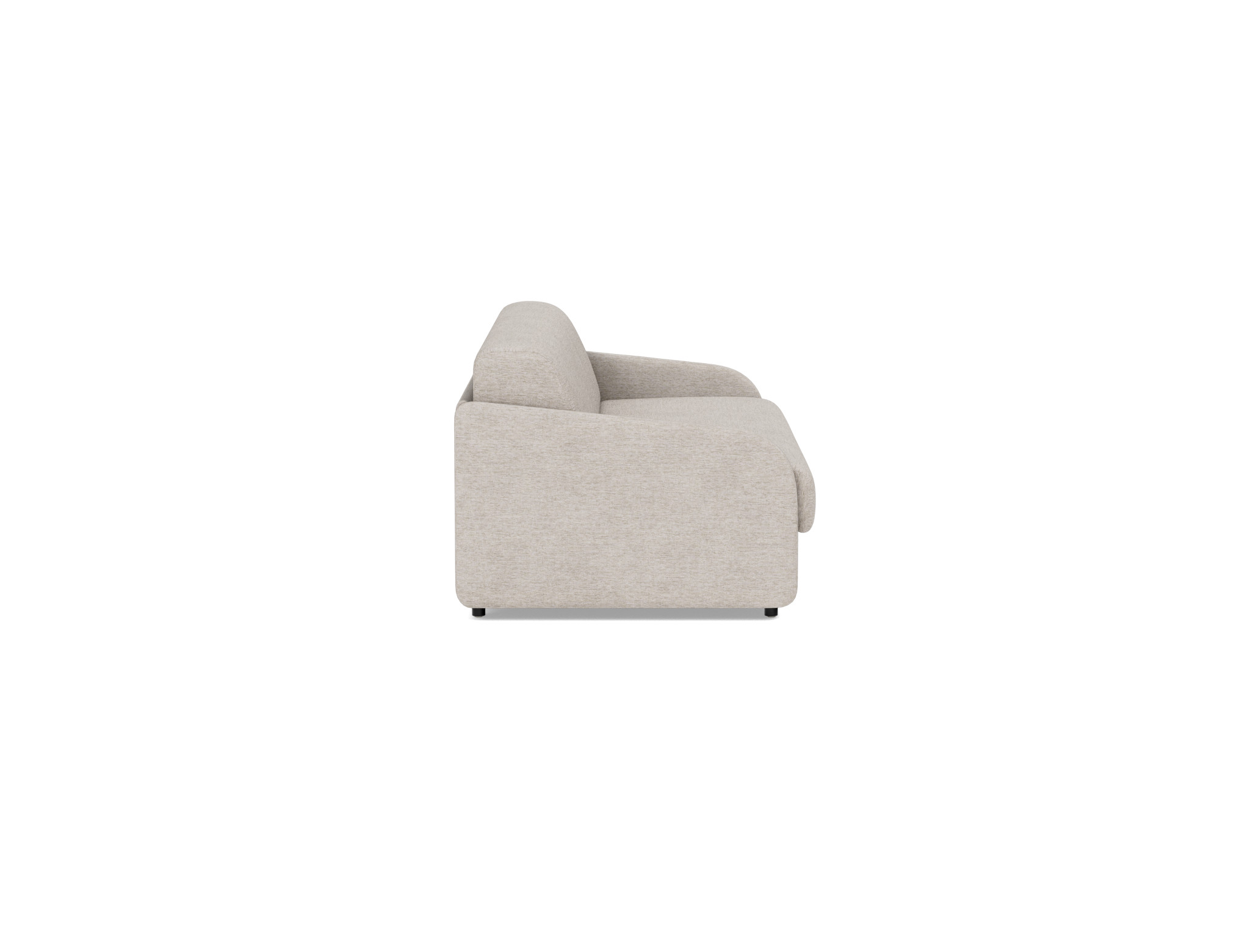 Schlafsofa Eivor mit Memory-Matratze 160 Chenille Yuveno 471-Sand